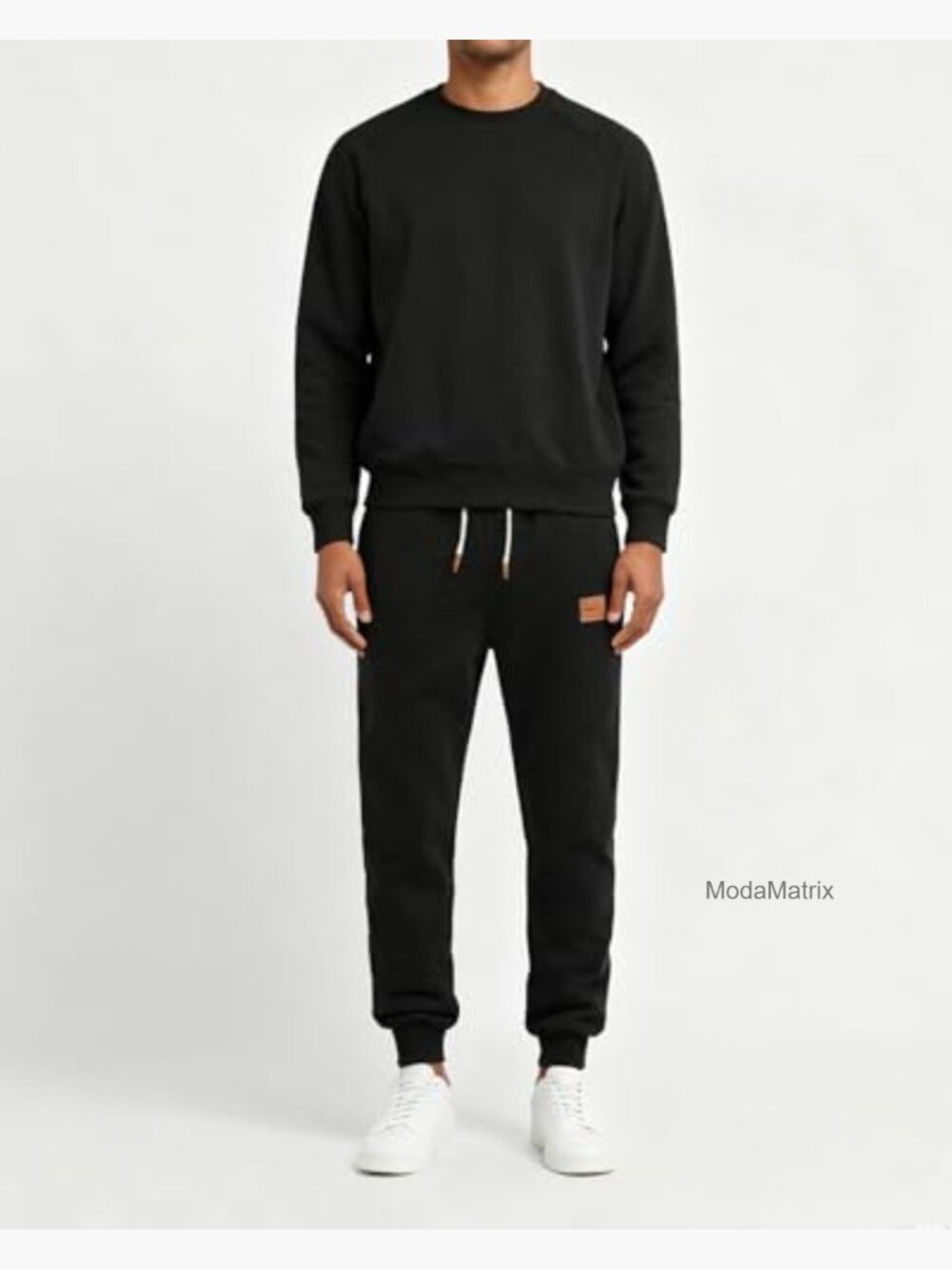 Heavyweight Cotton Tapered Joggers with Pockets - Picture 3 of 7
